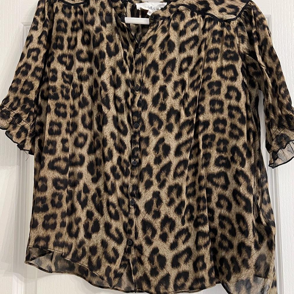 Ba&sh leopard print top